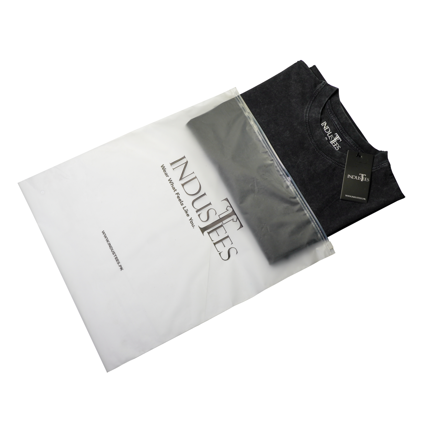 Midnight Black Acid Wash Oversized Drop Shoulder Premium T-Shirt V1