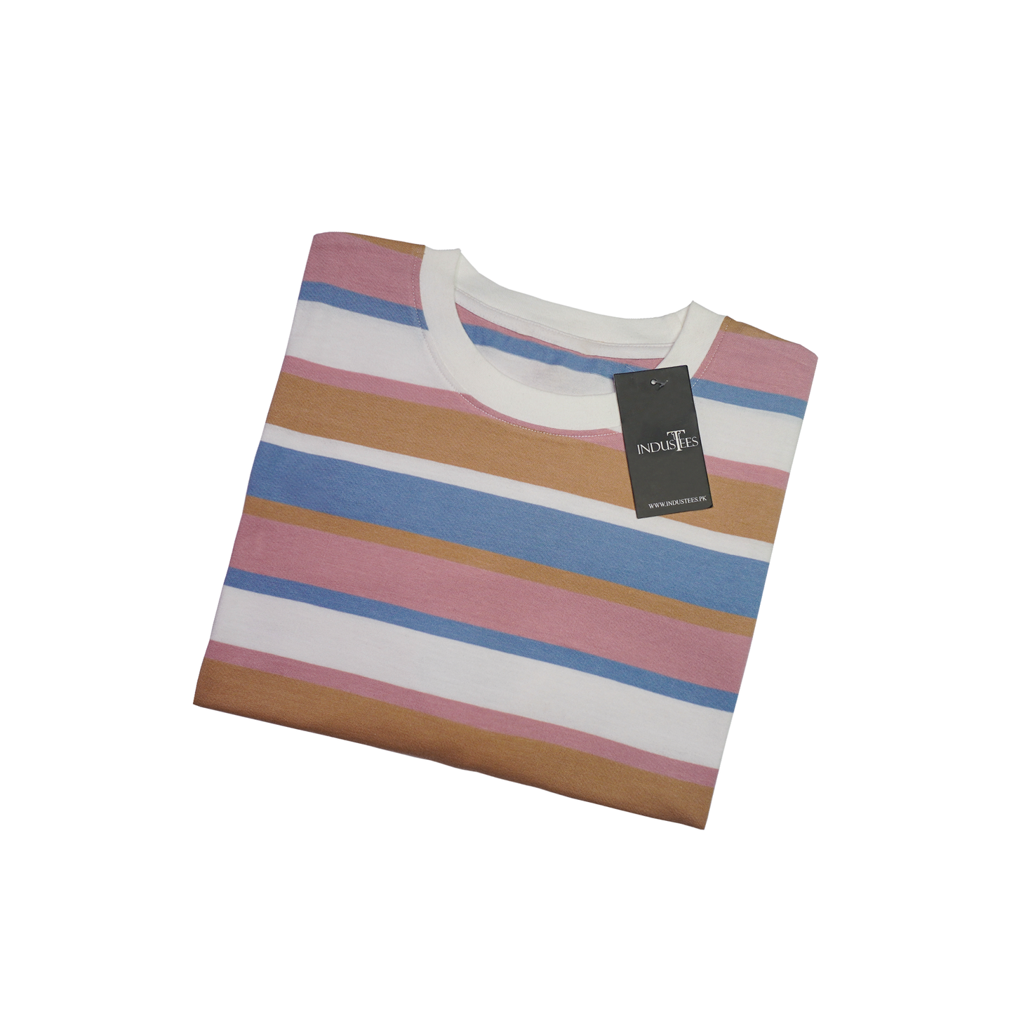 MIx Color Crew Neck Striped Tee