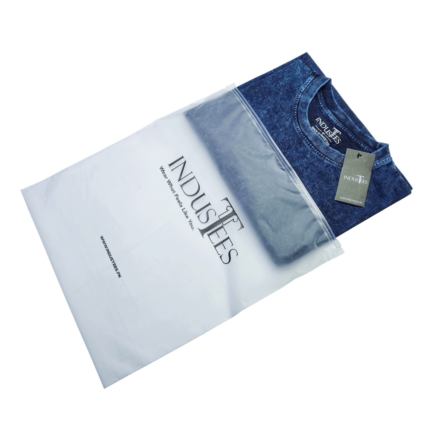 Cosmic Blue Acid Wash Oversized Drop Shoulder Premium T-Shirt V1
