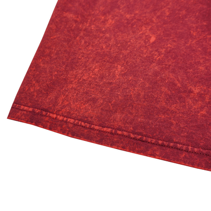 Oxy Maroon Acid Wash Oversized Drop Shoulder Premium T-Shirt V1