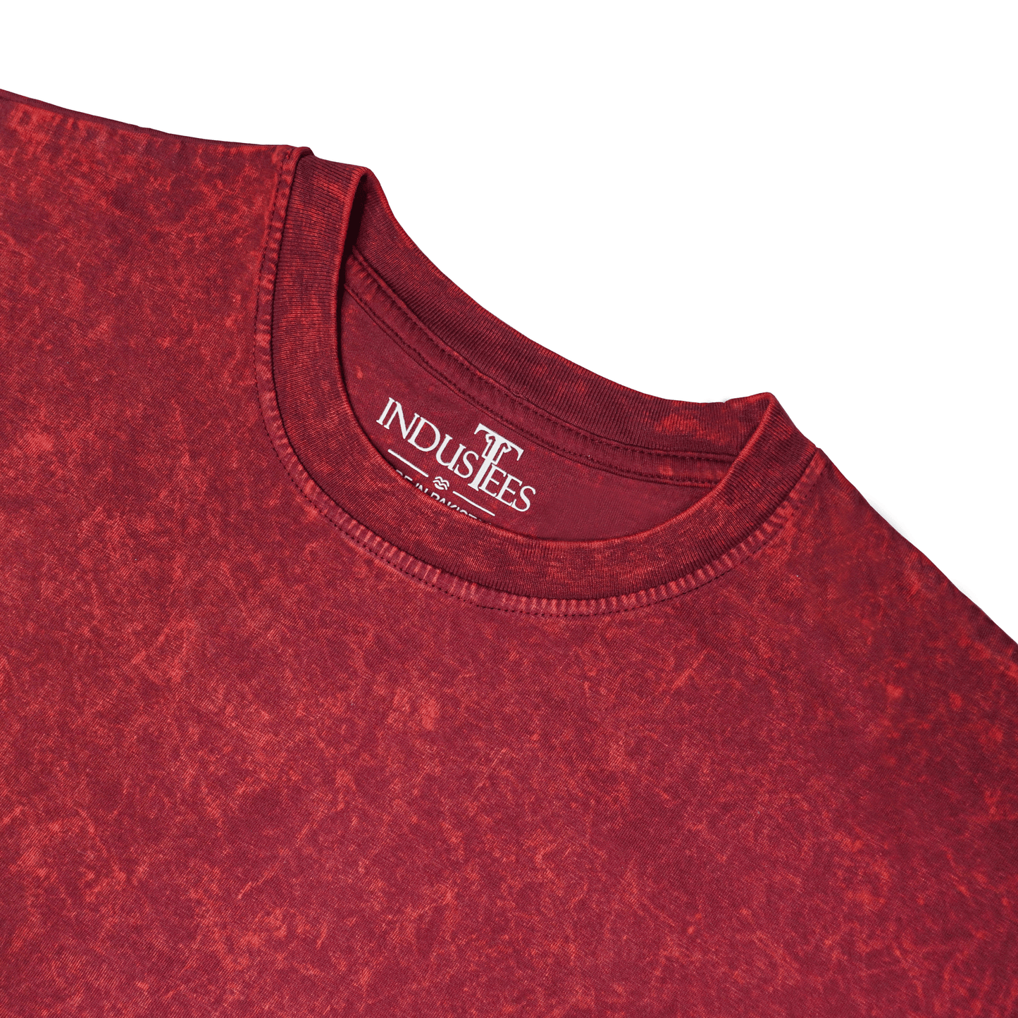 Oxy Maroon Acid Wash Oversized Drop Shoulder Premium T-Shirt V1