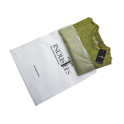 Olive Stone Green Acid Wash Oversized Drop Shoulder Premium T-Shirt V1